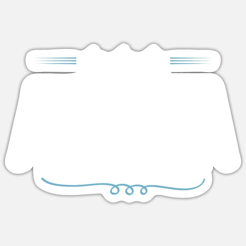 Anna - Sticker taille S (10 x 10 cm) - blanc mat