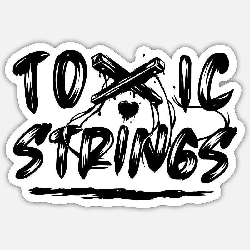 Toxic Strings Sticker size S (10 x 10 cm)