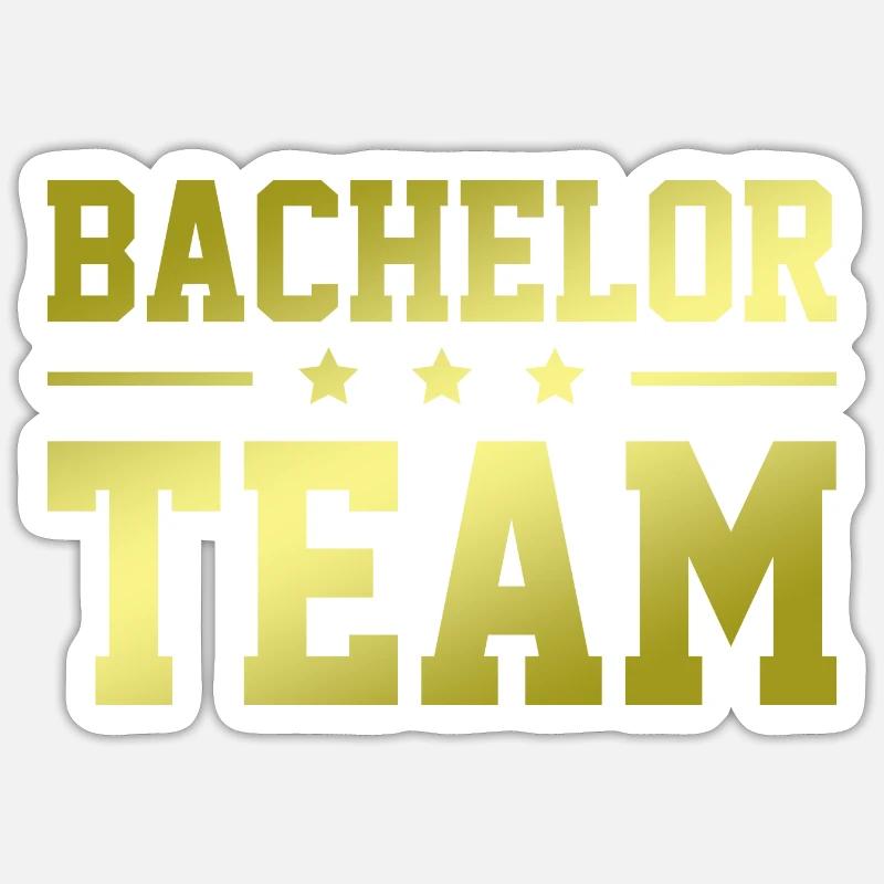 Équipe Bachelor Sticker taille S (10 x 10 cm)