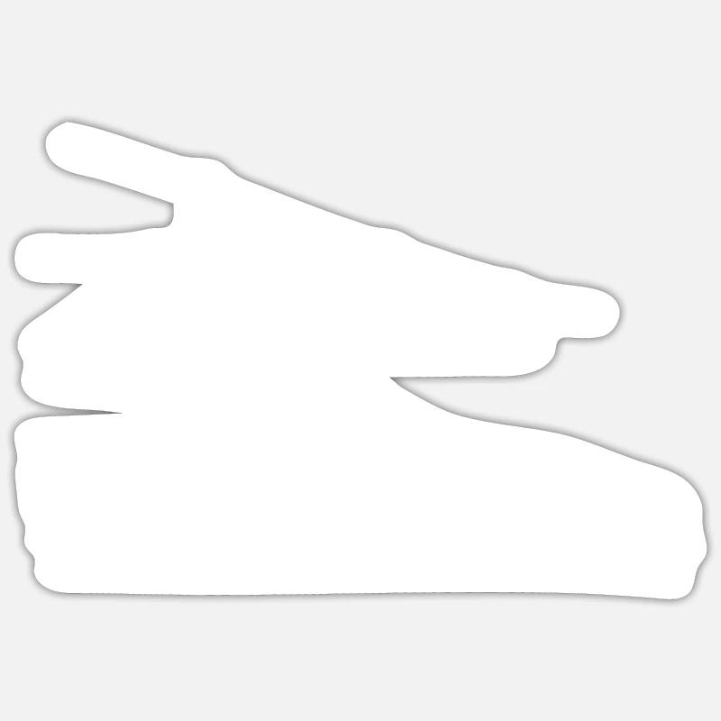 Skiing - (41) - Sticker size S (10 x 10 cm) - white matte