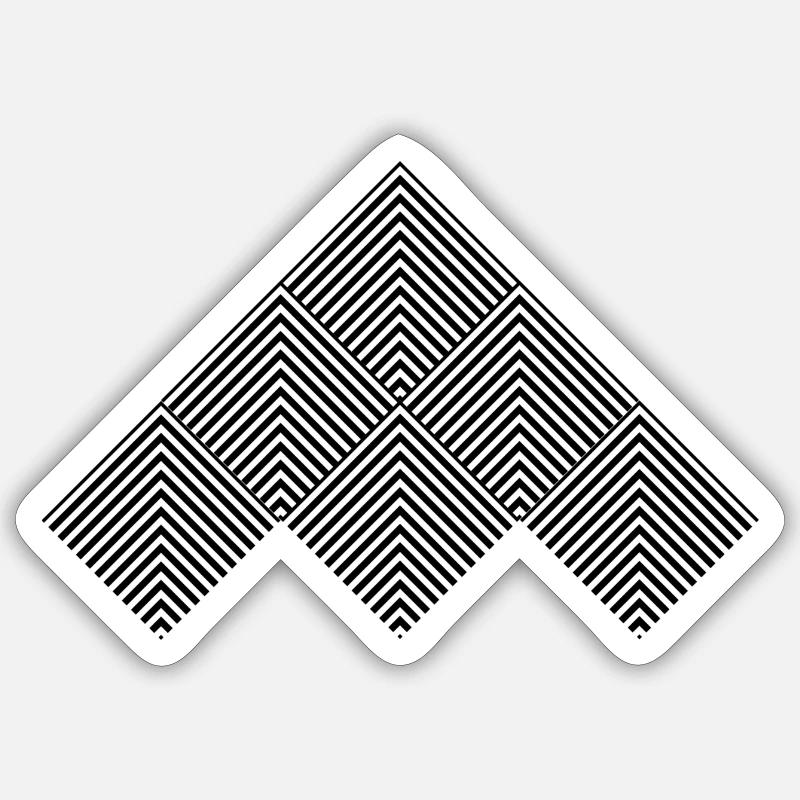 Conception de motif cool - Sticker taille S (10 x 10 cm) - blanc mat