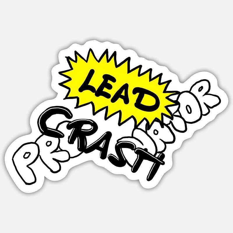 Lead Procrastinator - Sticker Größe S (10 x 10 cm) - Mattweiß