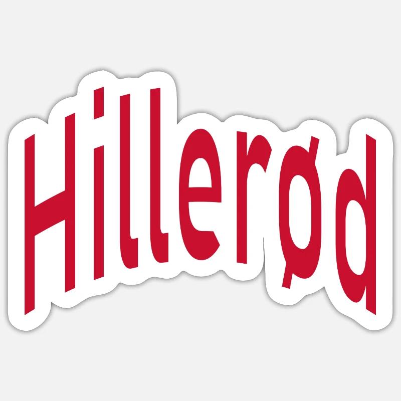 Hillerød - Sticker size S (10 x 10 cm) - white matte