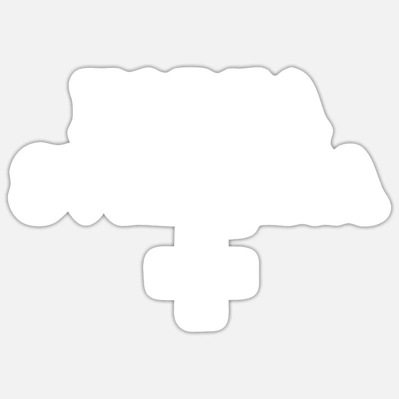 Schweizer Stärke - Sticker Größe S (10 x 10 cm) - Mattweiß