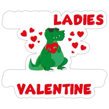 Sorry ladies rot wthie - Sticker Größe S (10 x 10 cm) - Mattweiß - Vorne