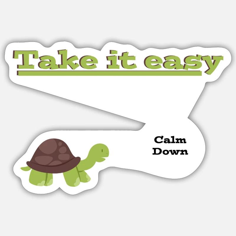 Take it easy Sticker Größe S (10 x 10 cm)