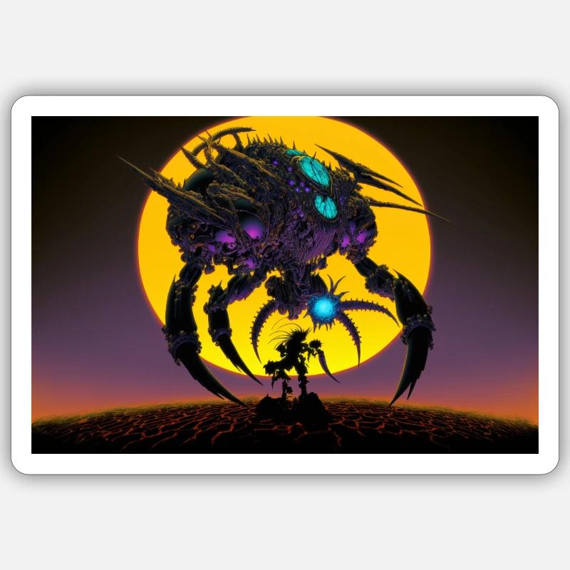 Hypermétamorphose Penta d’un extraterrestre Sticker taille S (10 x 10 cm)