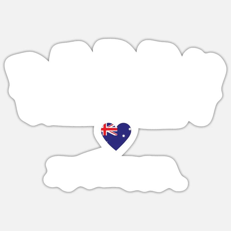 Perth australia - Sticker taille S (10 x 10 cm) - blanc mat