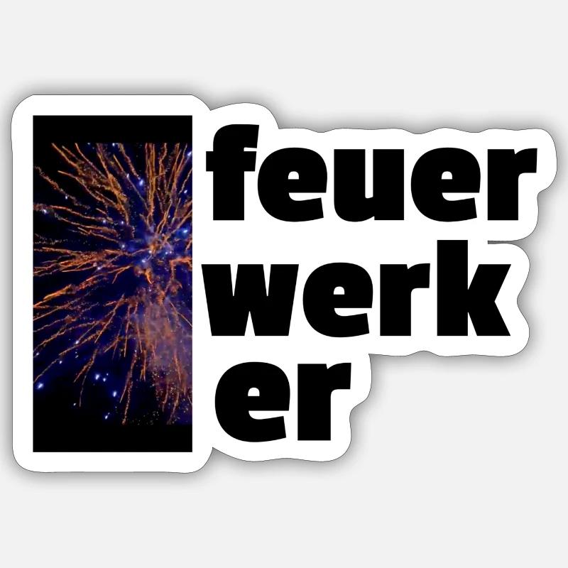 Feuerwerker Sticker Größe S (10 x 10 cm)