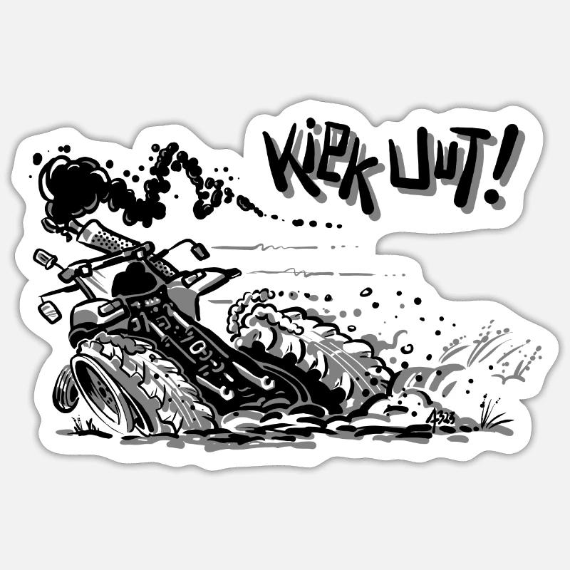 Snap uut right - Sticker size S (10 x 10 cm) - white matte