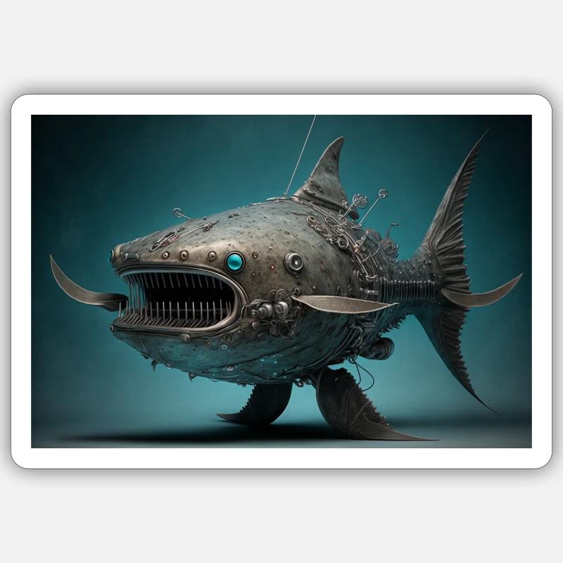 Robo Catfish Sticker Größe S (10 x 10 cm)