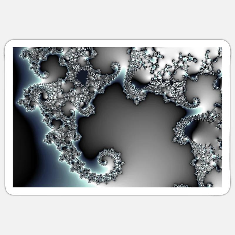 Ice Krake - Sticker Größe S (10 x 10 cm) - Mattweiß
