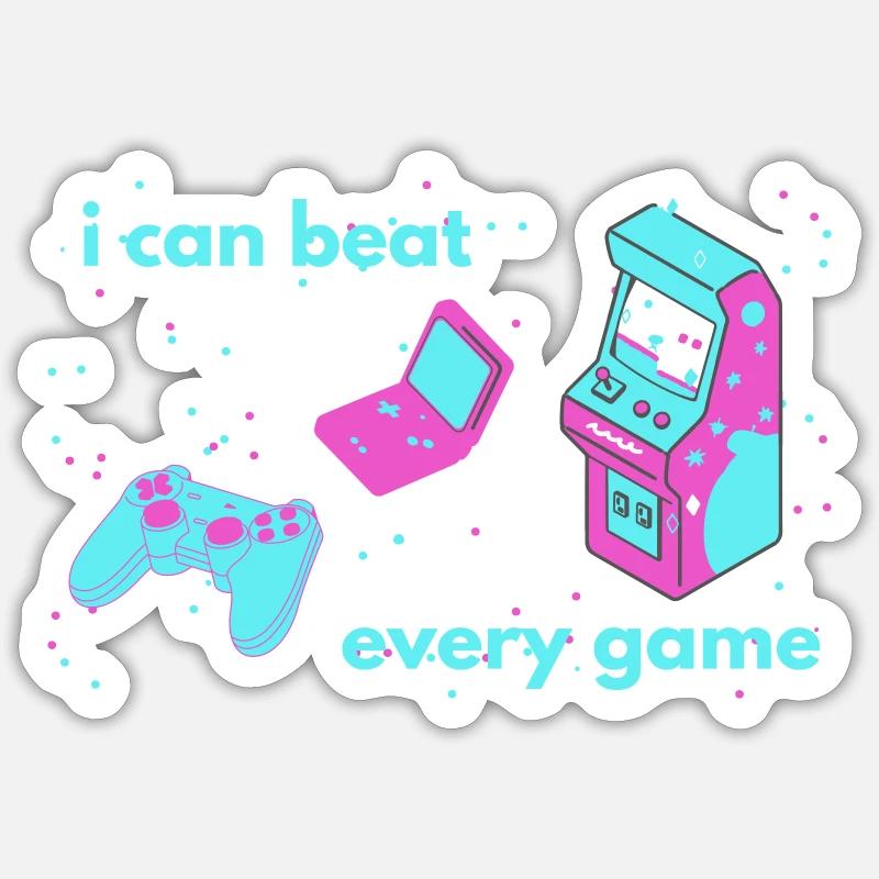Beat Every Game Sticker Größe S (10 x 10 cm)