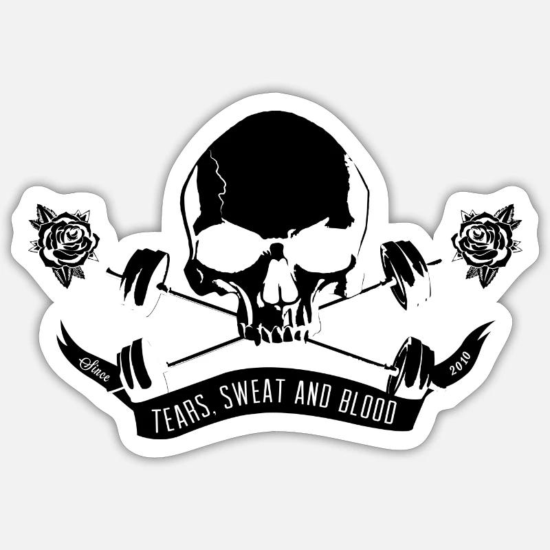 Logo Crane Mono Noir - Sticker taille S (10 x 10 cm) - blanc mat