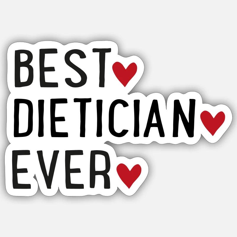 Nutritional advice - Sticker size S (10 x 10 cm) - white matte