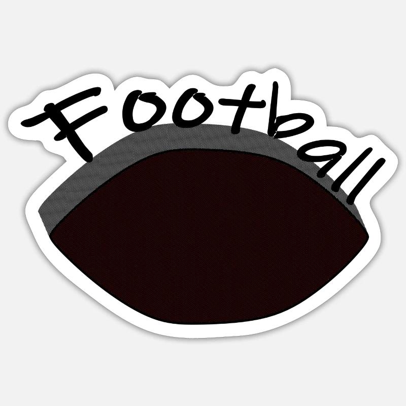 Fodbold Sticker størrelse S (10 x 10 cm)