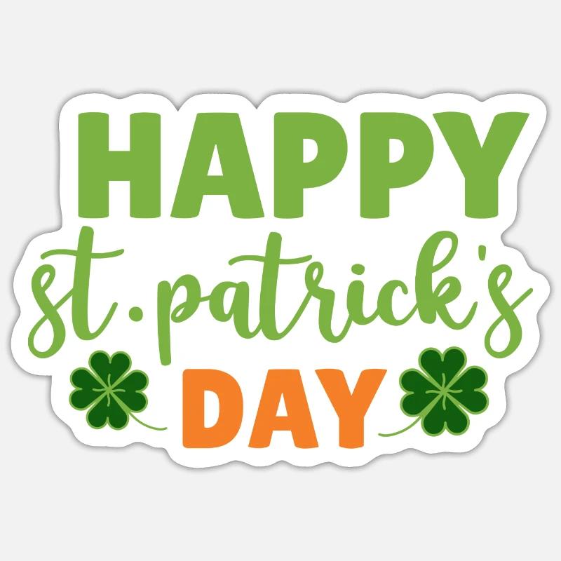 Joyeuse journée de la Saint-Patrick Sticker taille S (10 x 10 cm)