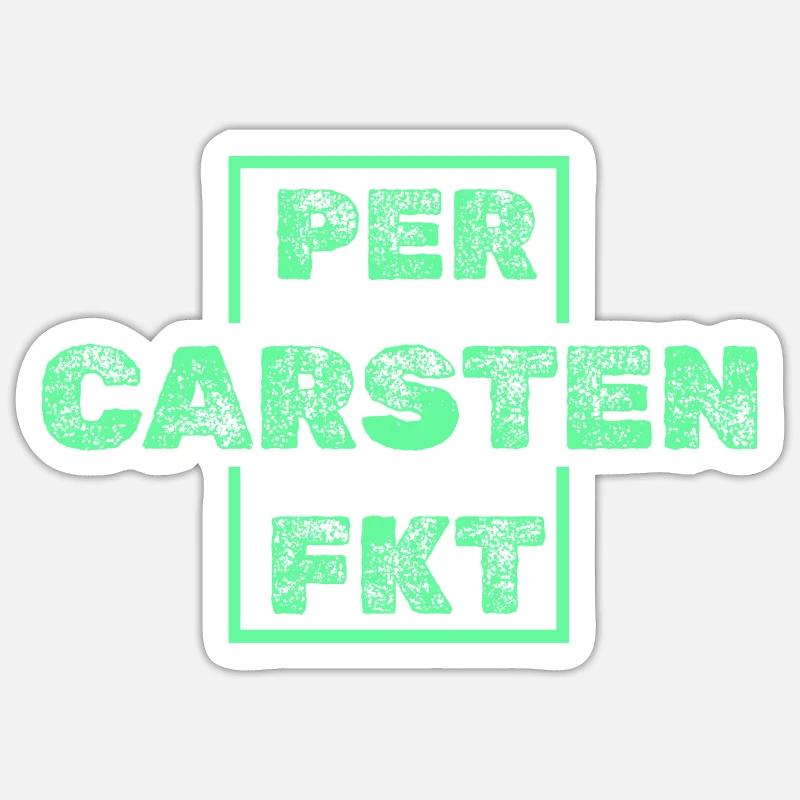 Einzigartig Carsten - Sticker Größe S (10 x 10 cm) - Mattweiß