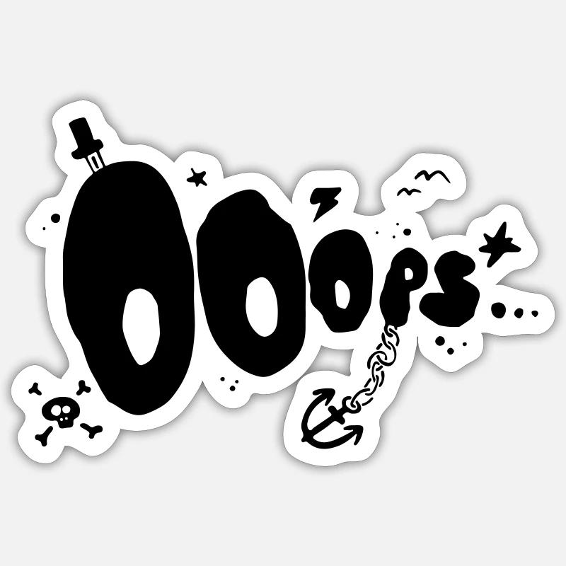 Oups Sticker taille S (10 x 10 cm)