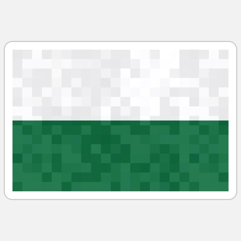 Drapeau de Saxe Drapeau saxon Ossi Holiday SN Sticker taille S (10 x 10 cm)