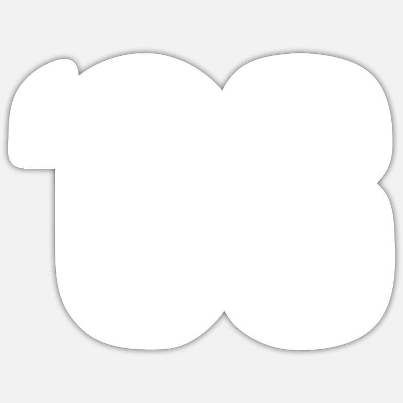 03 now! - Sticker size S (10 x 10 cm) - white matte