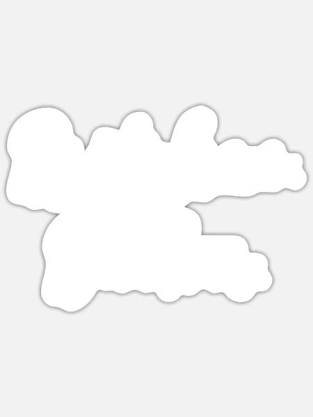 Brötchen Bäcker Weiß - Sticker Größe S (10 x 10 cm) - Mattweiß