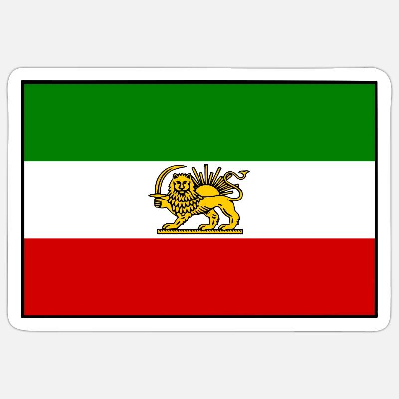 Iran - Sticker størrelse S (10 x 10 cm) - mat hvid