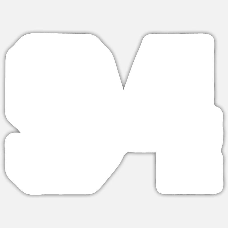 TEAM 94 - Sticker Größe S (10 x 10 cm) - Mattweiß