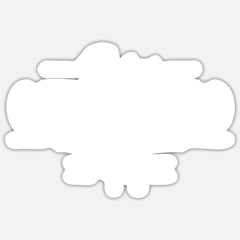 Botswana - Gnu Sticker Größe S (10 x 10 cm)