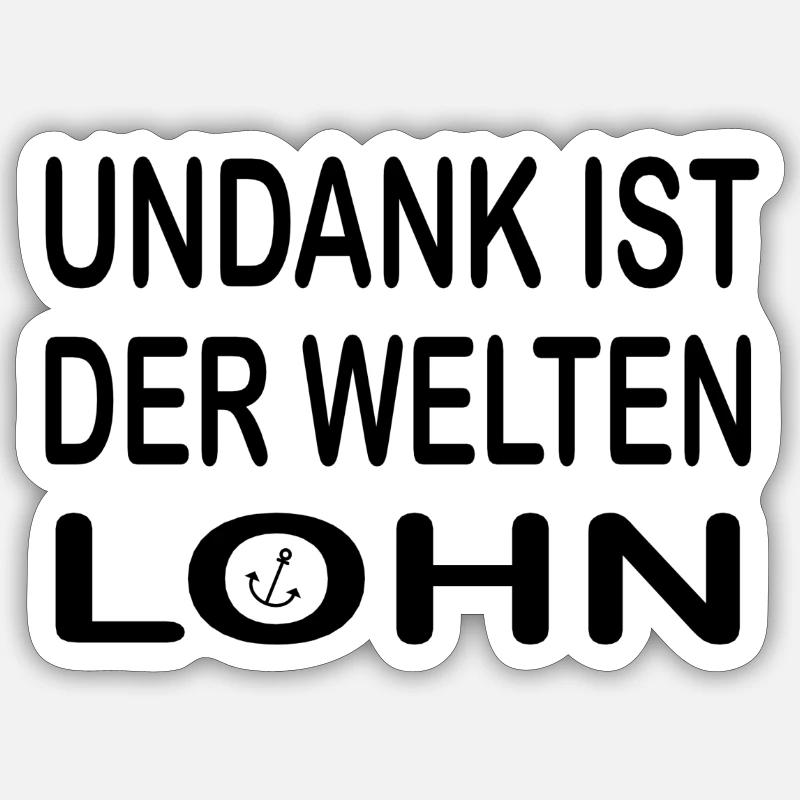 undank bl - Sticker Größe S (10 x 10 cm) - Mattweiß