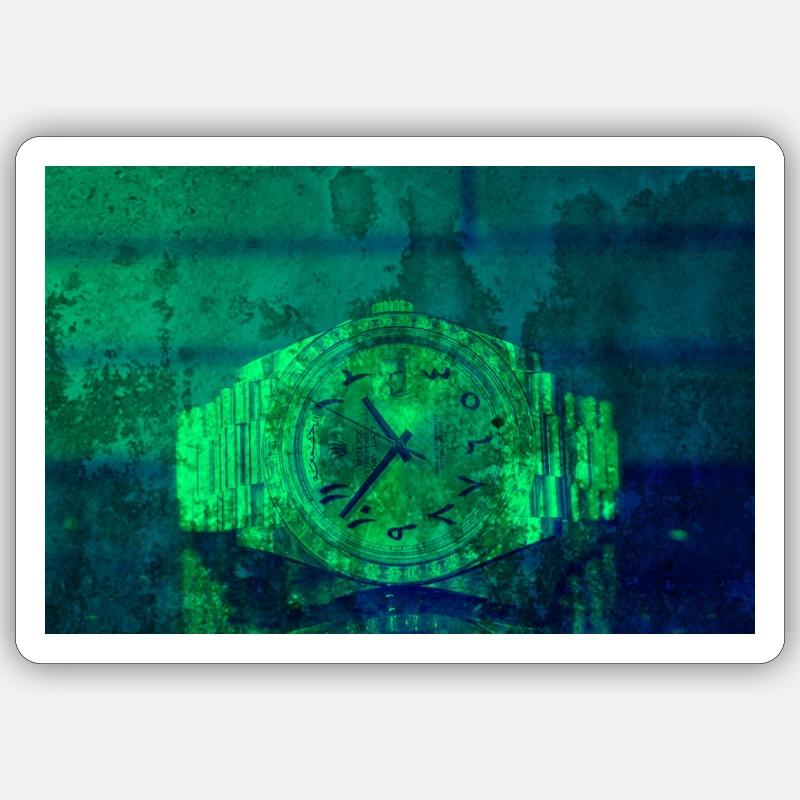 Time Distortion - Sticker size S (10 x 10 cm) - white matte