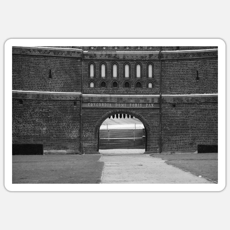 Holsten Gate close-up - Sticker size S (10 x 10 cm) - white matte