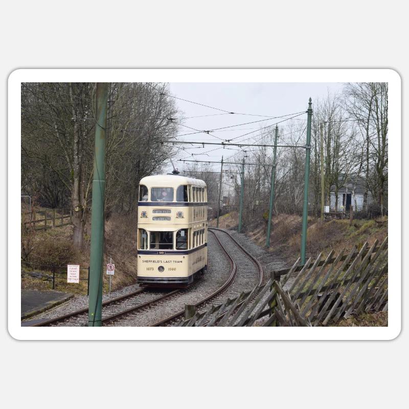 Trams Sticker size S (10 x 10 cm)