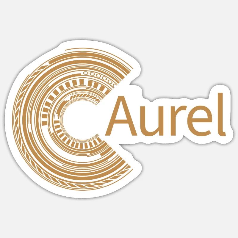 Pour Aurel Sticker taille S (10 x 10 cm)