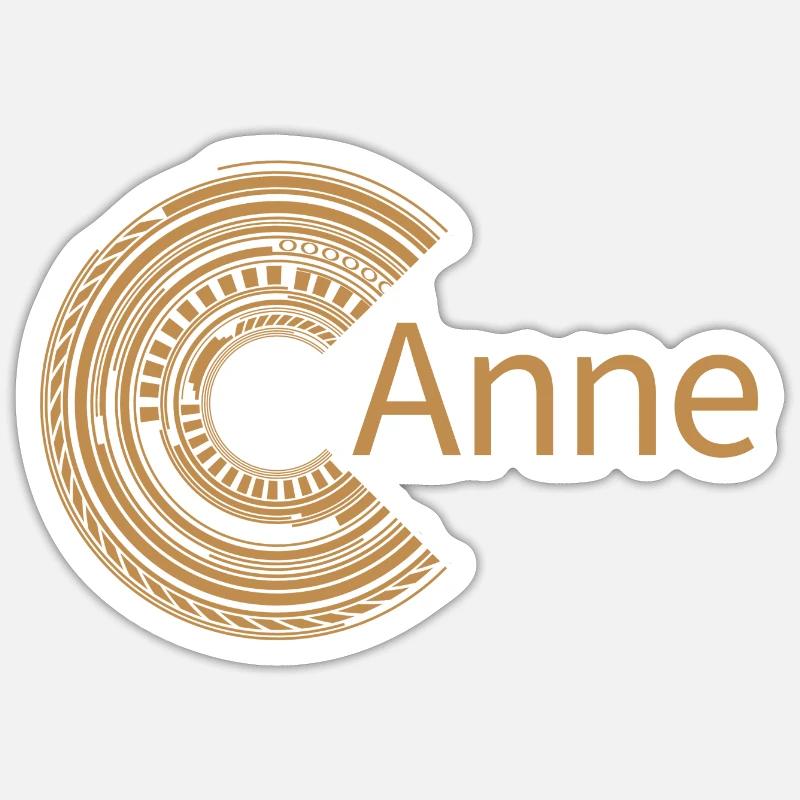 Für Anne - Sticker Größe S (10 x 10 cm) - Mattweiß