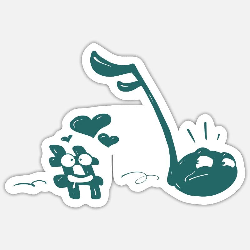 Le dièse collant Sticker taille S (10 x 10 cm)