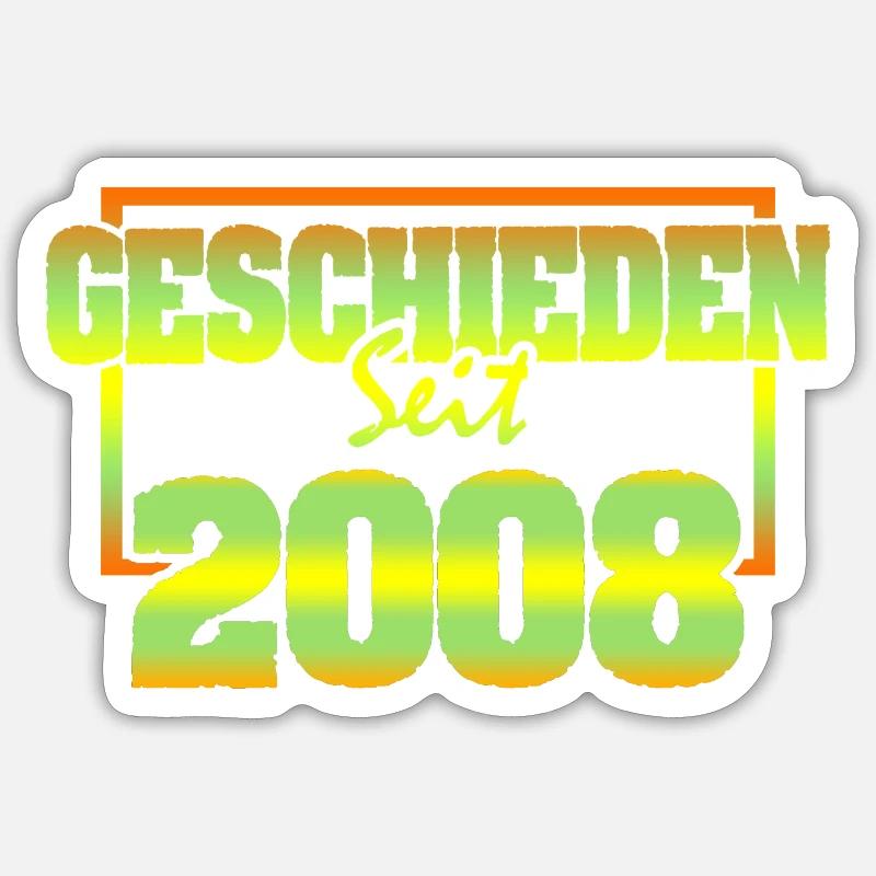 2008 - Sticker Größe S (10 x 10 cm) - Mattweiß