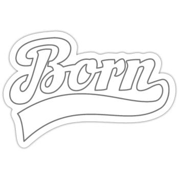Born in 2005 - Limited Edition Birthday - Sticker size S (10 x 10 cm) - white matte - Front