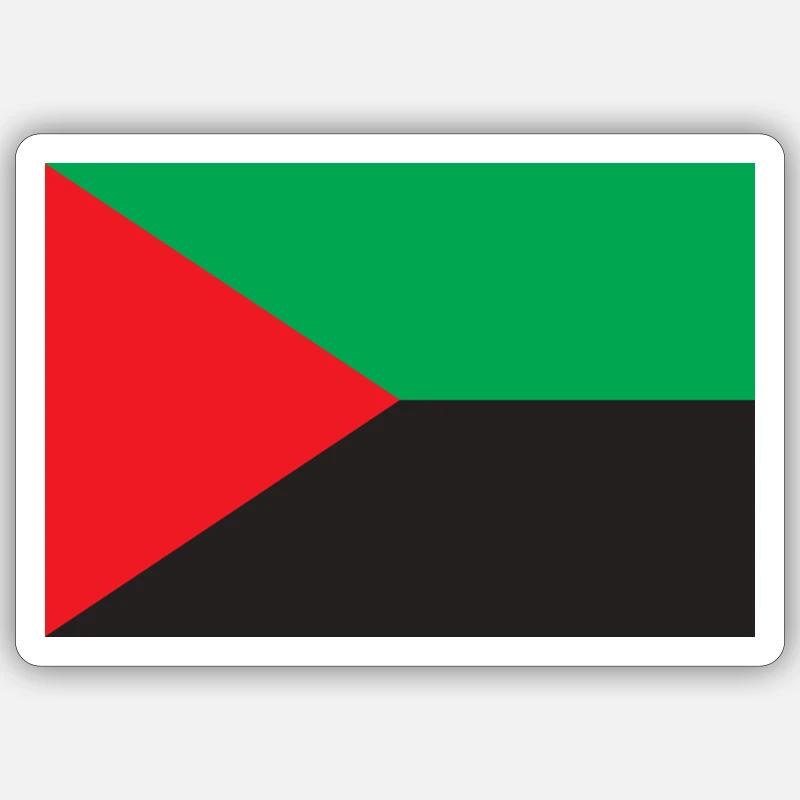 STICKER DRAPEAUX MARTINIQUE - Sticker taille S (10 x 10 cm) - blanc mat