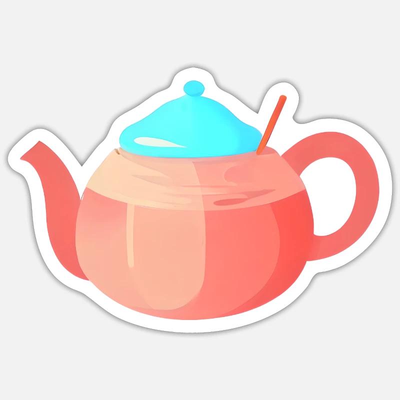 Tee Teebeutel Geschenk Tasse Tea Spruch Getränk Sticker Größe S (10 x 10 cm)