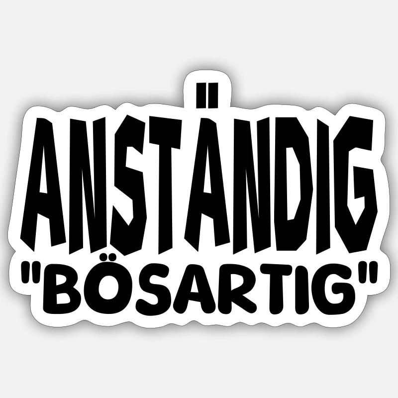 anders anständig Sticker Größe S (10 x 10 cm)