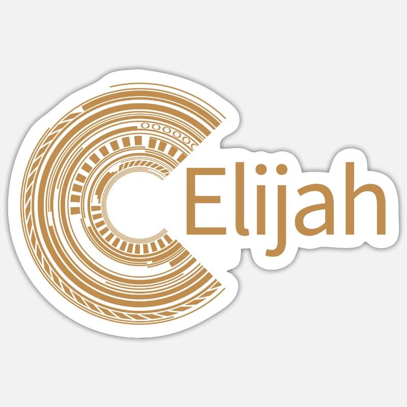 For Elijah - Sticker size S (10 x 10 cm) - white matte