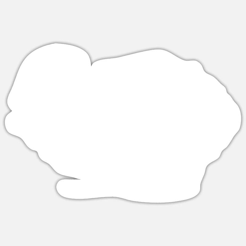 Symboles de plongée Goggles - Sticker taille S (10 x 10 cm) - blanc mat