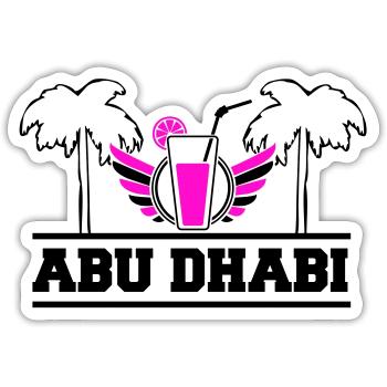 abu dhabi - Sticker Größe S (10 x 10 cm) - Mattweiß - Vorne