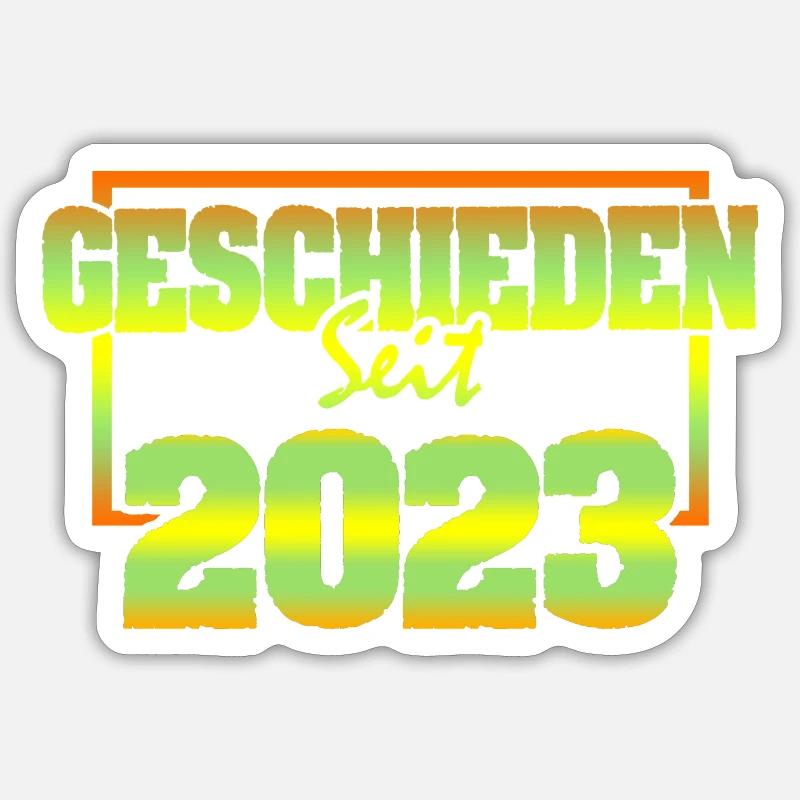 2023 - Sticker Größe S (10 x 10 cm) - Mattweiß