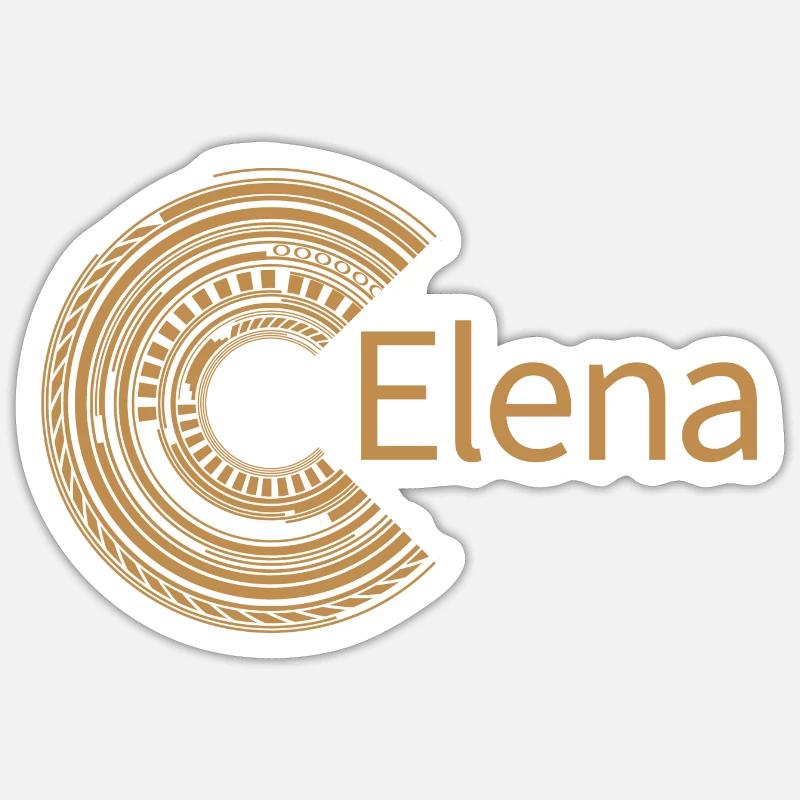 For Elena - Sticker size S (10 x 10 cm) - white matte