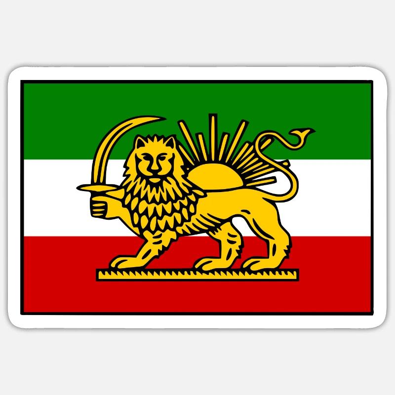 Iran - Sticker størrelse S (10 x 10 cm) - mat hvid