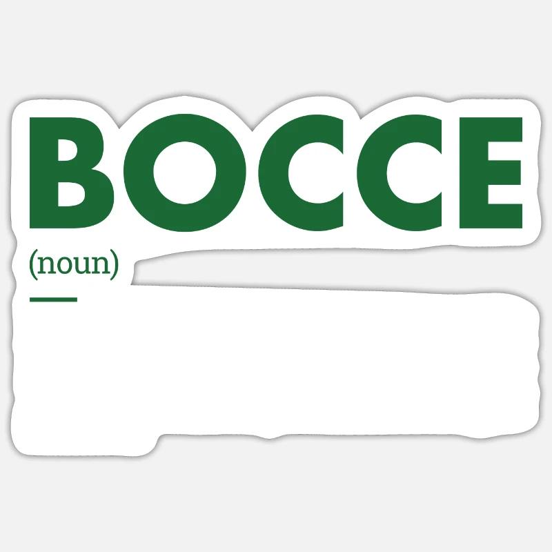 Sport Définition Bocce - Sticker taille S (10 x 10 cm) - blanc mat