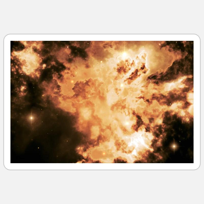 Grappe nébuleuse NCR 58 Sticker taille S (10 x 10 cm)