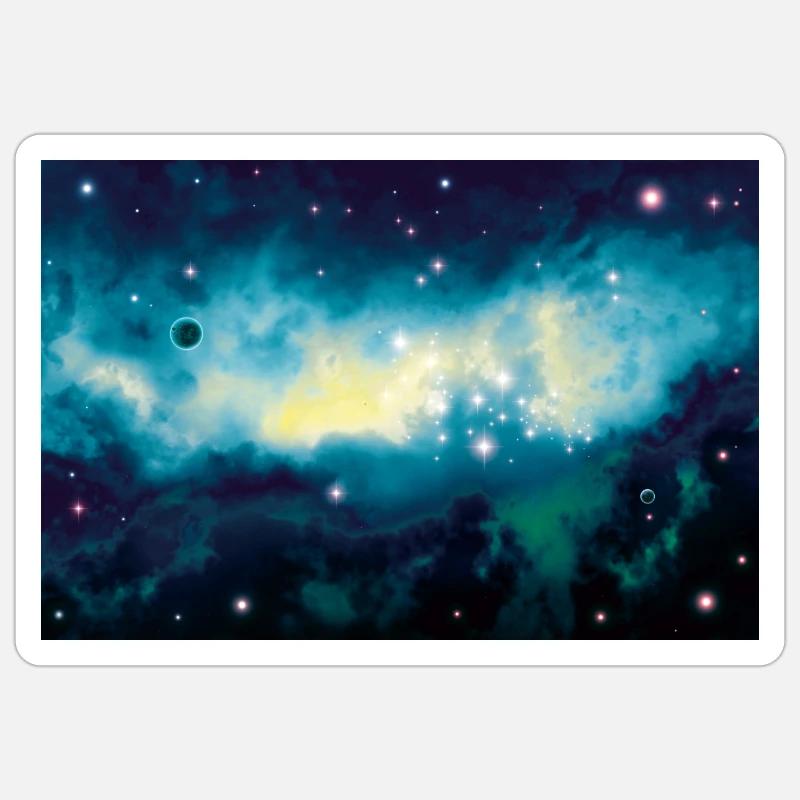 Galaxy Sticker size S (10 x 10 cm)